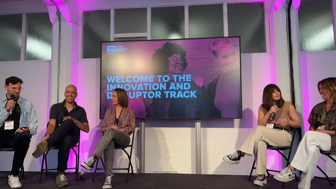 Scott speaking on a conference panel