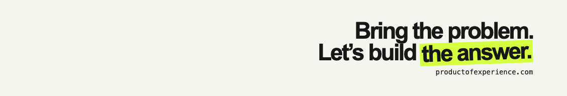 LinkedIn company page cover banner: Bring the problem. Let’s build the answer.