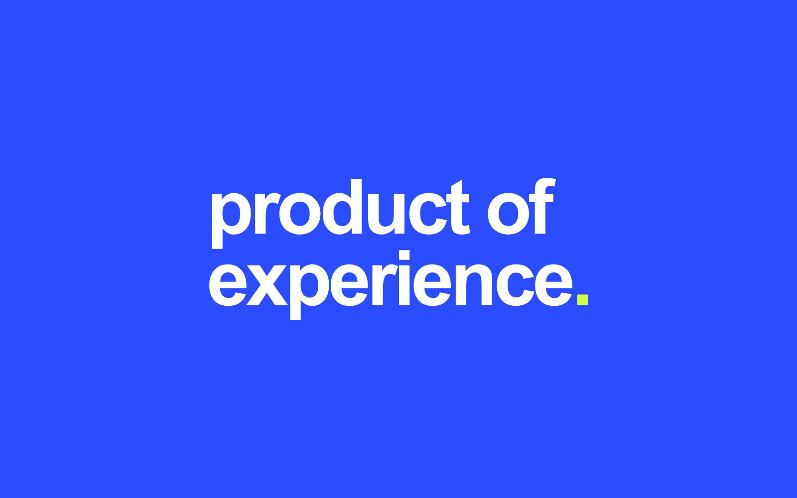 Wordmark on blue